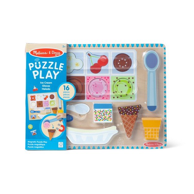 Melissa & Doug - Ice Cream Wooden Magnetic Puzzle (31006)