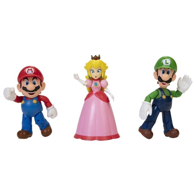 Nintendo - 3-Pack 10cm Mushroom Kingdom Diorama Set (64511-4L)