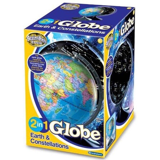 Brainstorm - 2 In 1 Globe Earth And Constellations (306-2001)