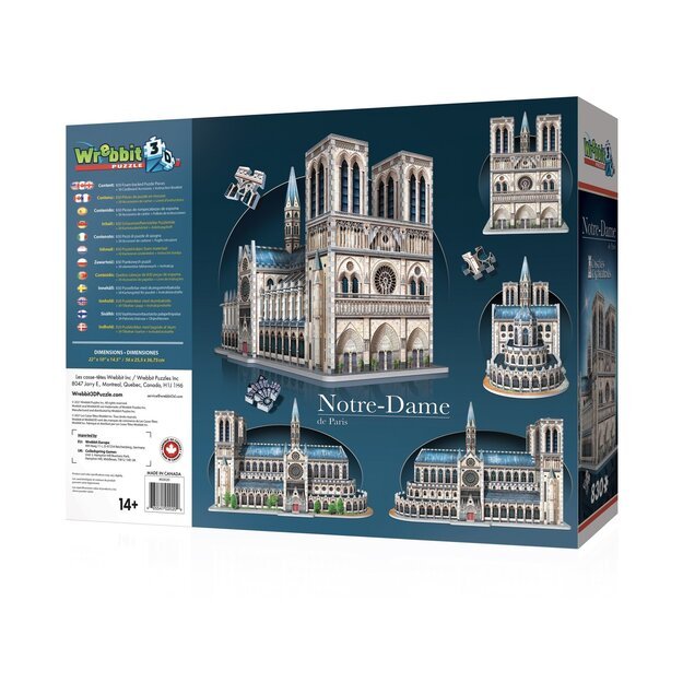 Wrebbit 3D Puzzle - Notre-Dame de Paris (40970036)