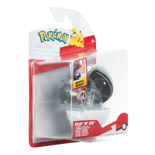 Pokemon - Clip N Go Lechonk With Heavy Ball (PKW3633)