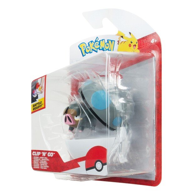 Pokemon - Clip N Go Lechonk With Heavy Ball (PKW3633)