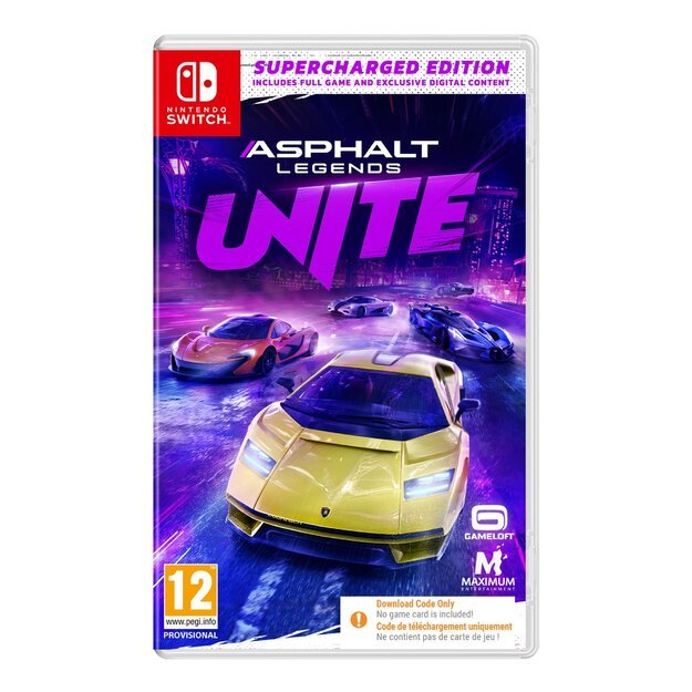 Asphalt Legends UNITE: Supercharged Edition (Code in Box)
      
        - Nintendo Switch