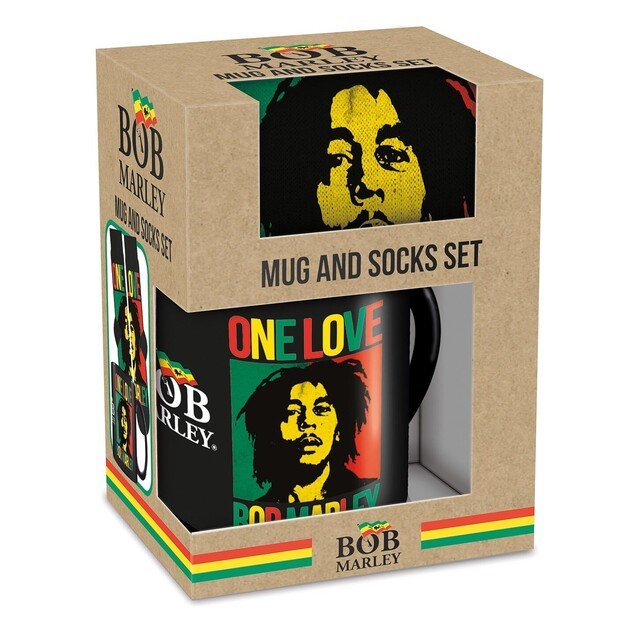 Pyramid International - BOB MARLEY MUG & SOCK SET - UK size 3-8 / EU size 36-41