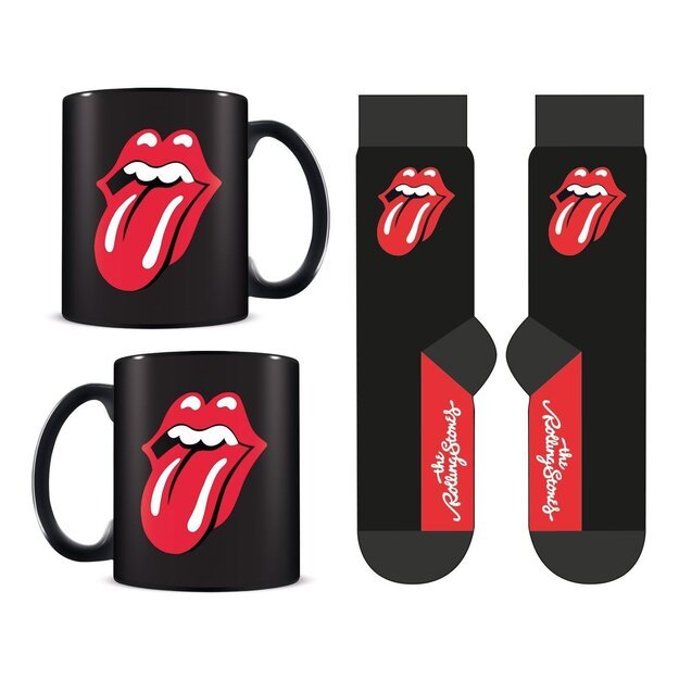 Pyramid International - THE ROLLING STONES (TONGUE) MUG & SOCK SET - UK 3-8 / EU 36-41