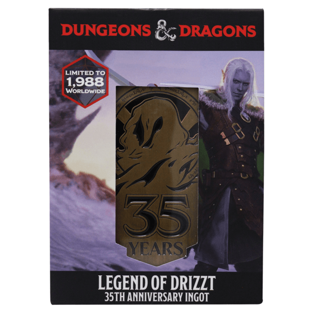 Dungeons & Dragons Limited Edition Legend of Drizzt 35th Anniversary Ingot