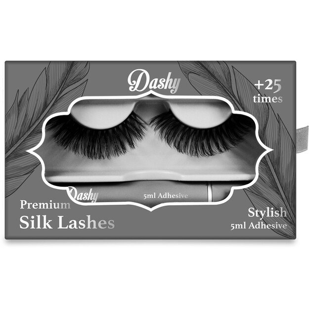 Dashy - Premium Silk Lashes + 5 ml Adhesive Stylish