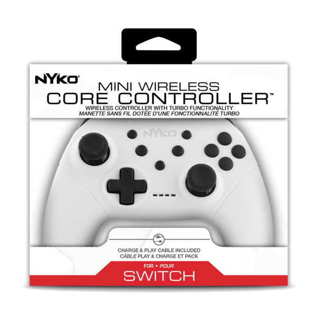 Nyko Mini Wireless Core Controller - White For Switch