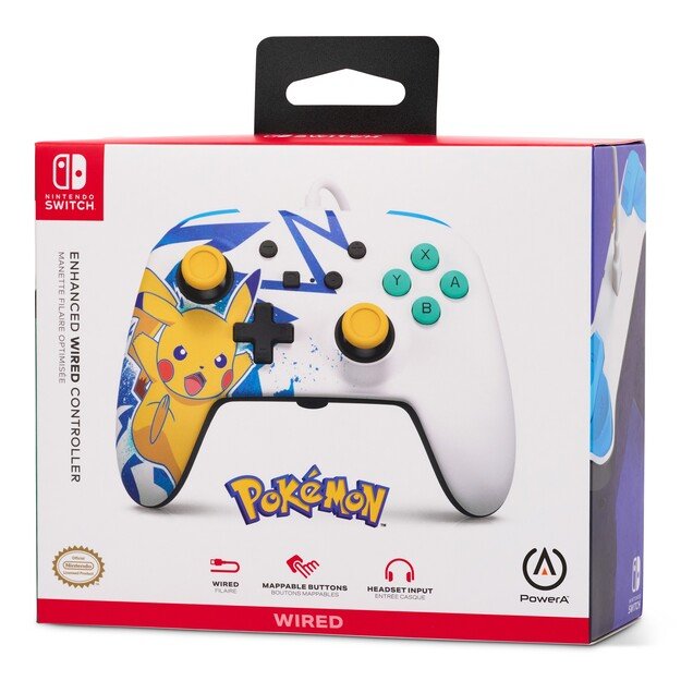 PowerA NSW ENH Wired Controller - Pikachu High Voltage /Nintendo Switch 10