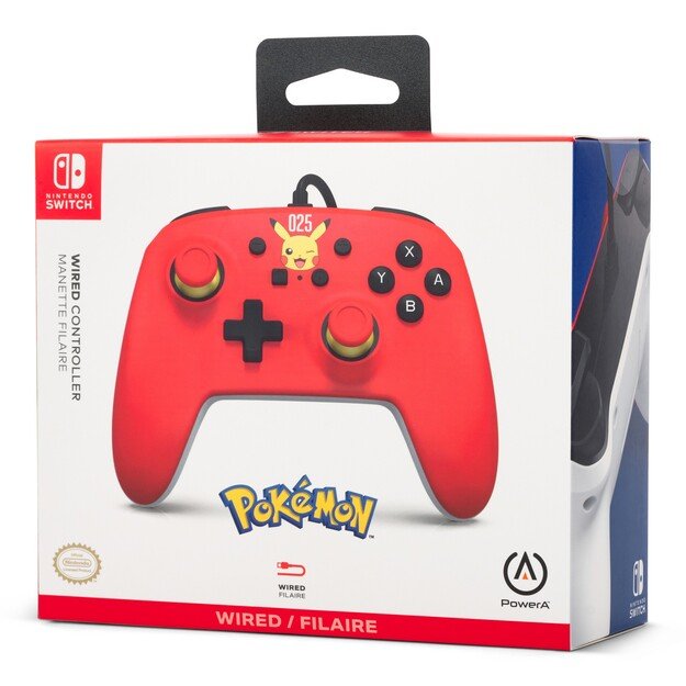 PowerA Wired Controller - Laughing Pikachu /Nintendo Switch