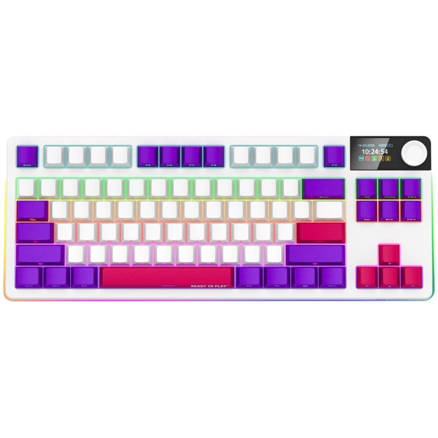 Gaming Keyboard LORGAR LRG-KBP70TKLW-WH-US