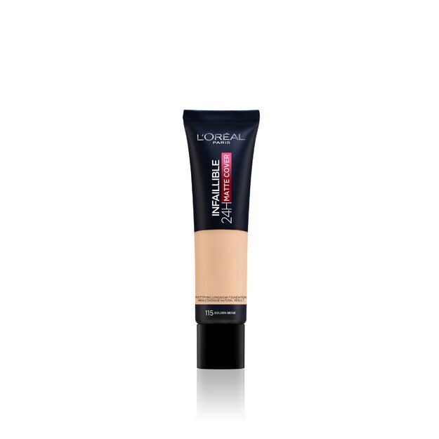 L'Oréal - Infaillible 24H Matte Cover Foundation - 115 Golden Beige