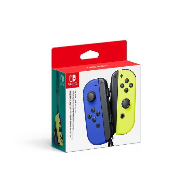 Nintendo Switch Joy-Con Controller Pair - Blue (L) & Neon Yellow (R)