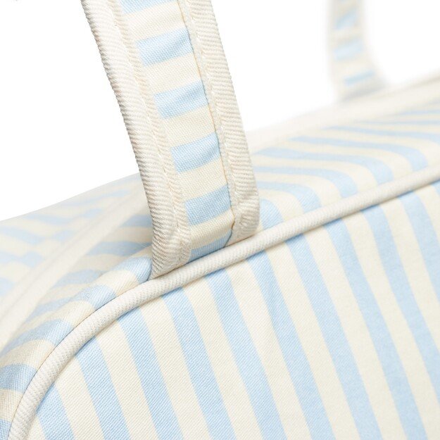 Karen Denmark - 2 pcs Cosmetic bag with handle Blue/white stripes