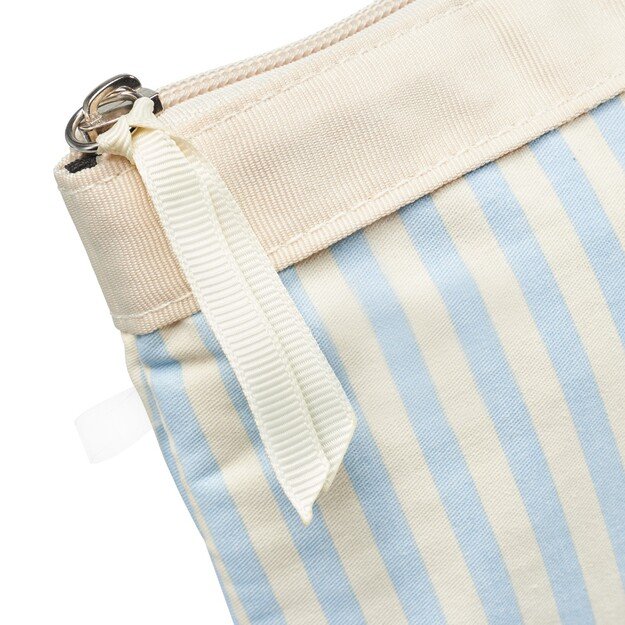 Karen Denmark - 2 pcs Cosmetic bag with handle Blue/white stripes