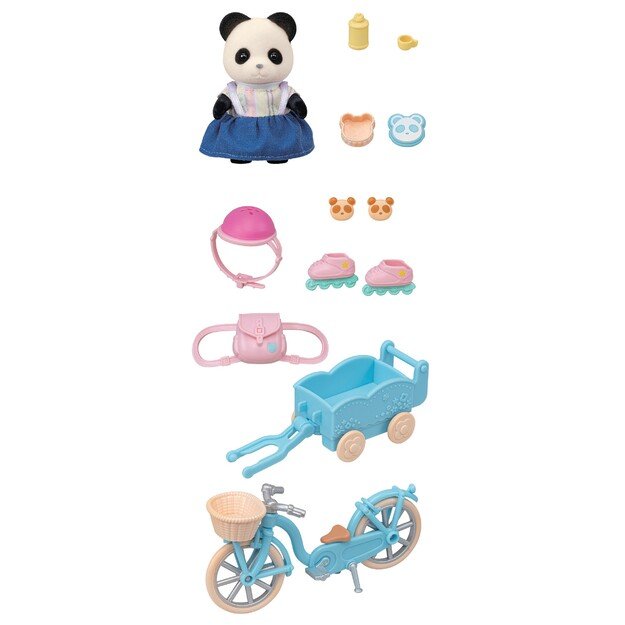 Sylvanian Families - Cycle & Skate Set - Panda Girl (5652)