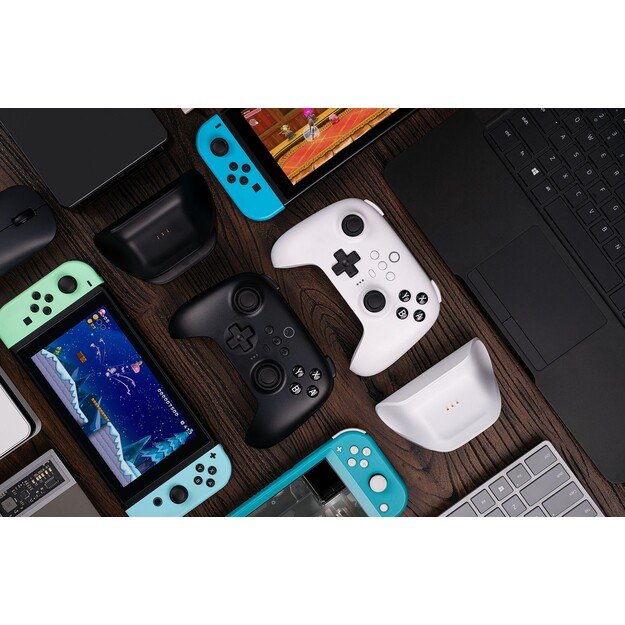 8BitDo Ultimate Controller with Charging Dock BT - White