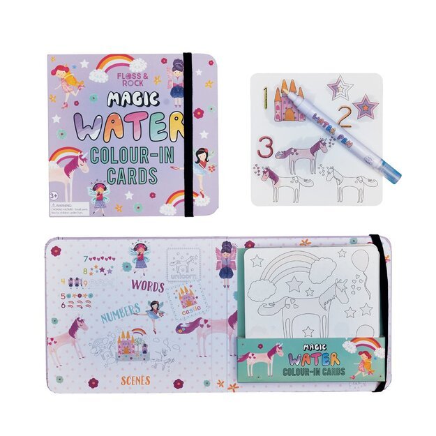 FLOSS & ROCK - Fairy Unicorn Water Pen and Cards   - (38P3417)