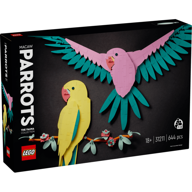 LEGO ART - The Fauna Collection – Macaw Parrots (31211)