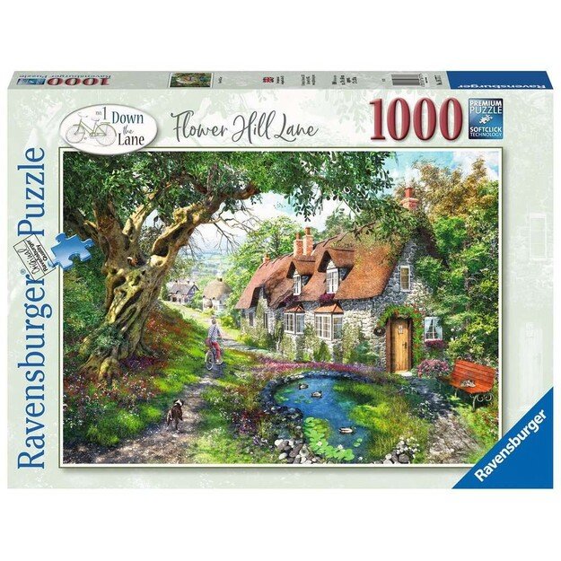 Ravensburger - Puzzle 1000 -  Flower Hill Lane (10216777)