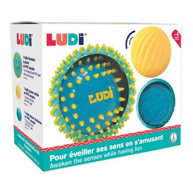 Ludi - Sensory ball set - Blue (LU30021)