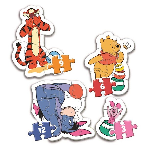 Clementoni - My first puzzle 3-6-9-12 pcs - Winnie the Pooh (20820)