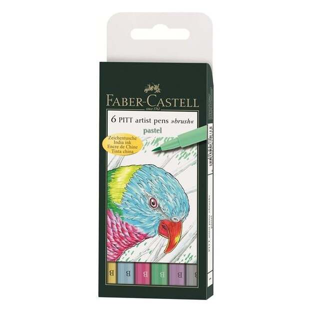 Faber-castell - Pitt artist brush pastel, 6 pc (167163)