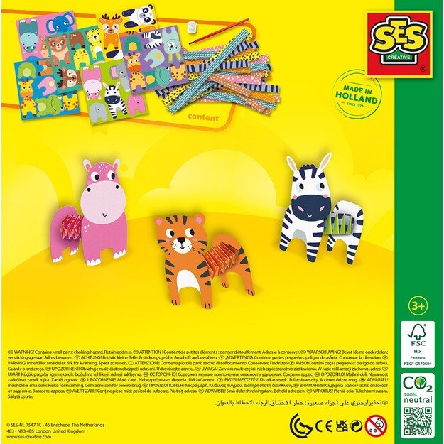 SES Creative - Paper Strip Animals - (S14041)