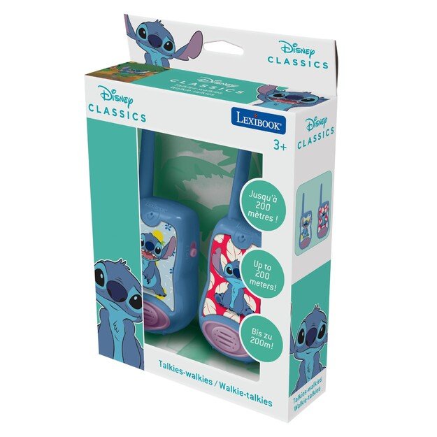 Lexibook - Disney Stitch Walkie-Talkies (200m) (TW12D)