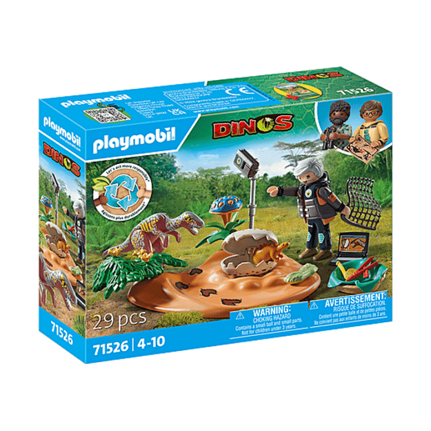 Playmobil - Stegosaurus nest with egg thief (71526)