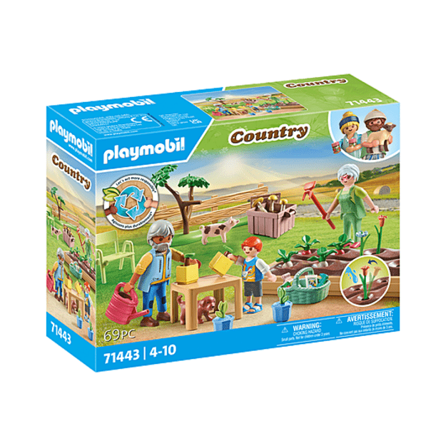 Playmobil - Idyllic vegetable garden with grandparents (71443)