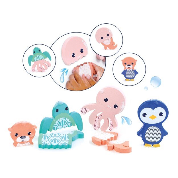 Ludi - Mix & Match - Foam animals for the bath - (LU40078)