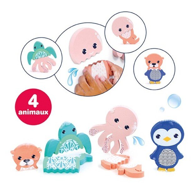 Ludi - Mix & Match - Foam animals for the bath - (LU40078)