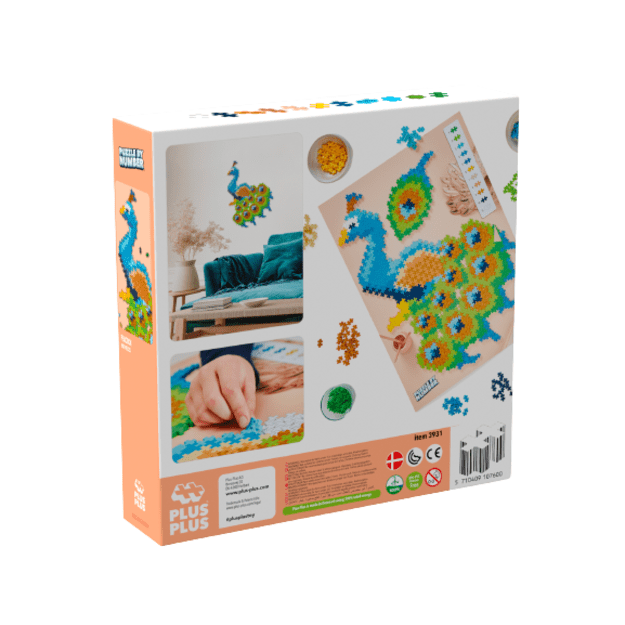 Plus-Plus - Puzzle By Number Peacock 800pcs - (3931)