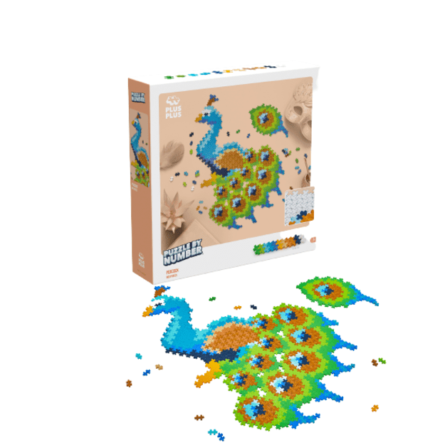 Plus-Plus - Puzzle By Number Peacock 800pcs - (3931)