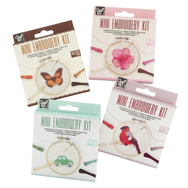 Craft ID - Mini embroidery kit - Butterfly (CR1710)