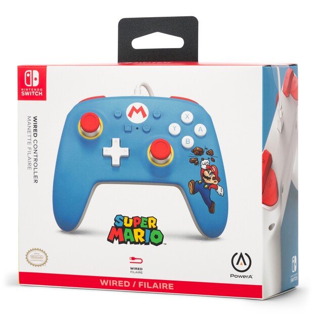 PowerA Wired Controller - Brick Breaker Mario /Nintendo Switch