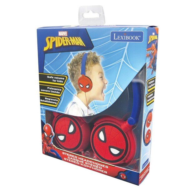 Lexibook - Spider-Man - Wired Foldable Headphone (HP010SP)