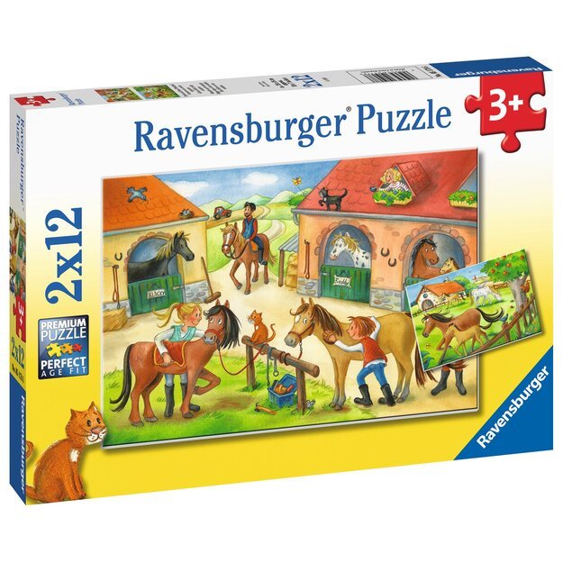 Ravensburger - Happy Days At The Stables 2x12p - 05178