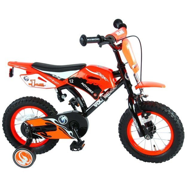 Volare - Bicycle 12” Motorbike - Orange (91214)