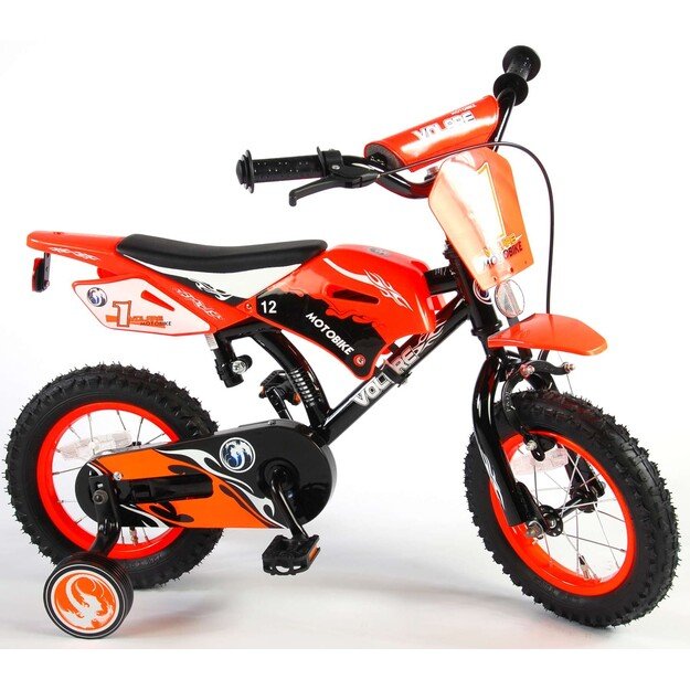 Volare - Bicycle 12” Motorbike - Orange (91214)