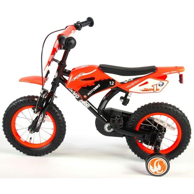 Volare - Bicycle 12” Motorbike - Orange (91214)