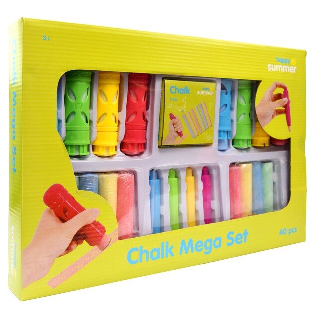 HAPPY SUMMER - Chalk Mega Set 40 pcs. (303202)