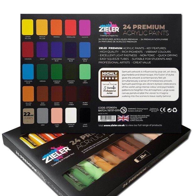 Zieler - Premium Acrylic Paint 24 pcs. (607290014)