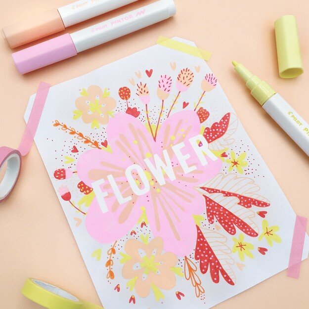 Pilot - Pintor Marker Fine Metal Mix 6 colors (Fine Tip)
