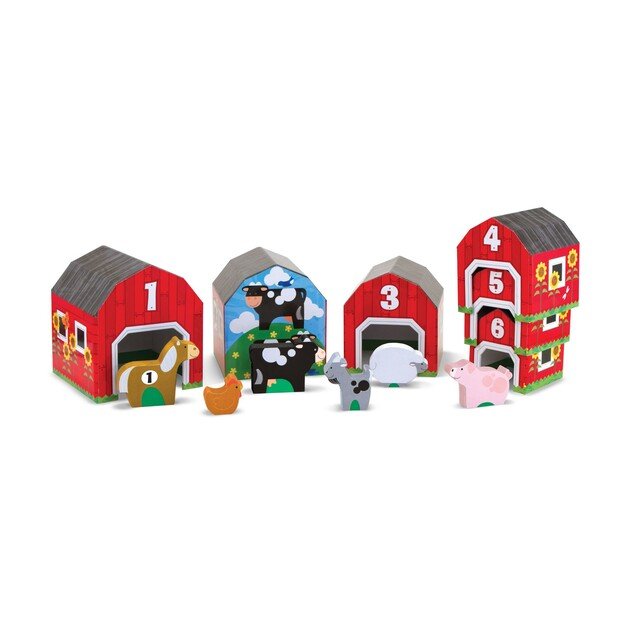 Melissa & Doug - Nesting & Sorting - Barns & Animals (12434)