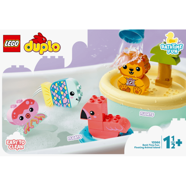 LEGO Duplo - Fun in bath - Floating animal island (10966)