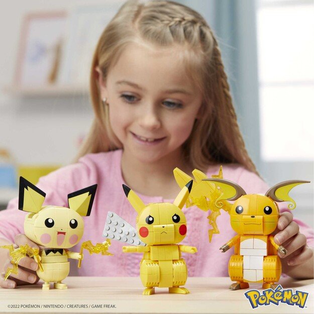 MEGA Contrux - Pokemon build and show Pikachu Evolution Trio (GYH06)