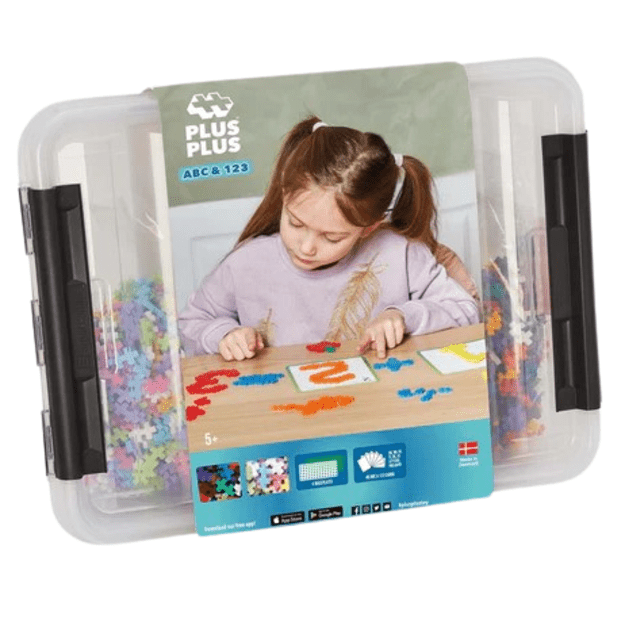 Plus-Plus - ABC & 123 Storage Box / 2000 pcs ( 3923 )