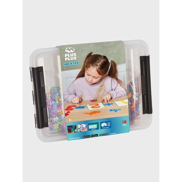 Plus-Plus - ABC & 123 Storage Box / 2000 pcs ( 3923 )